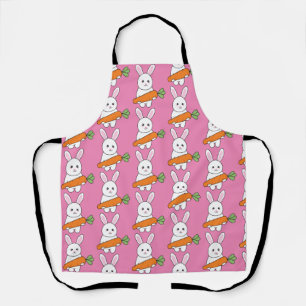 Tablier lapin mignon avec carotte