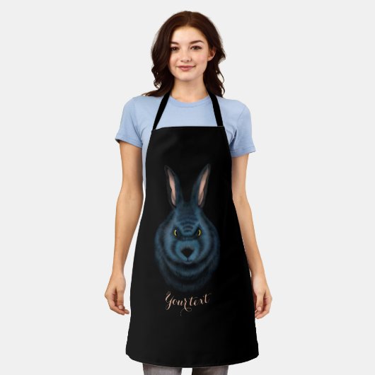Tablier Lapin noir (Porté)