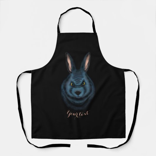 Tablier Lapin noir (Recto)