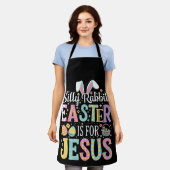 Tablier Lapin Silencieux Pâques Est Pour Jésus Mignonne La (Porté)