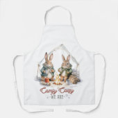 Tablier Lapins Camping Confortable Nous Sommes (Recto)