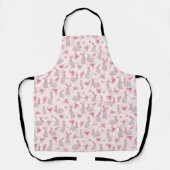 Tablier Lapins dans le terrain de fleurs (Recto)