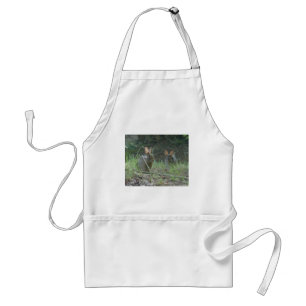 Tablier Lapins Sauvages Paire de Lapin de Cottontail Orien