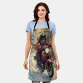 Tablier Lapphund Finlandais Chien à cheval Moto Noël (Porté)