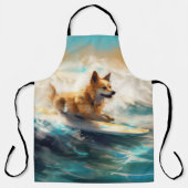 Tablier Lapphund Plage Finlandaise Plage Surf Peinture (Recto)