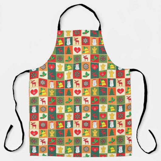 Tablier Large Checkered Apron (Recto)