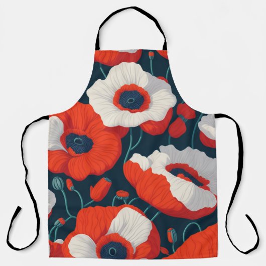 Tablier Large Floral Apron  (Recto)