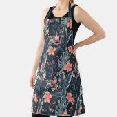 Tablier Large-scale tropical florals and leaves (Insitu)