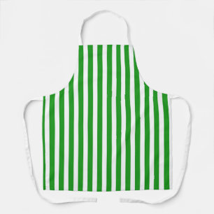 Tablier Larges Bandes Vertes et Blanches
