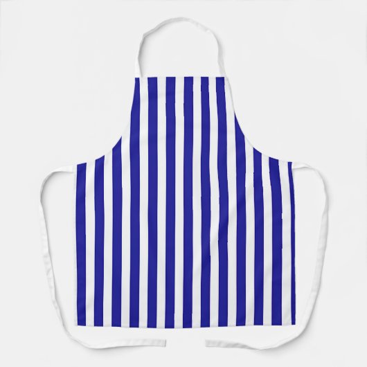 Tablier Larges Rayures Bleues et Blanches (Recto)