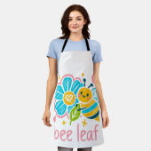 Tablier L'art au crayon 'Bee Leaf' fantaisiste : pour les (Porté)