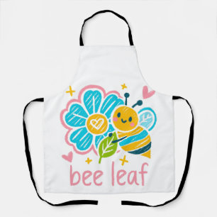 Tablier L'art au crayon 'Bee Leaf' fantaisiste : pour les