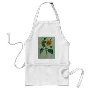 Tablier L'art botanique des tournesols vintages