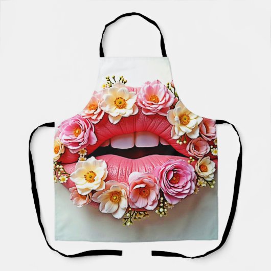 Tablier L'art des lèvres florales (Recto)