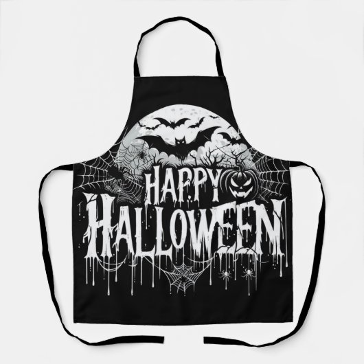 Tablier L'art d'Halloween vintage (Recto)