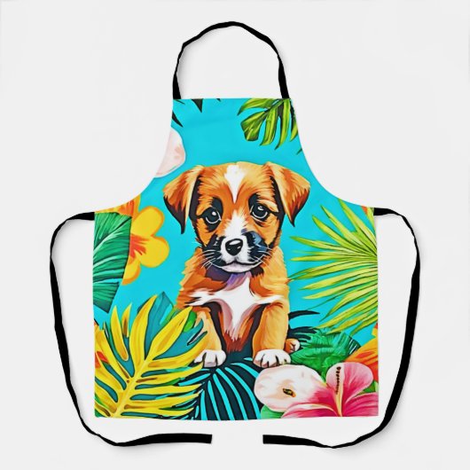 Tablier L'art du chien de la Jungle (Recto)