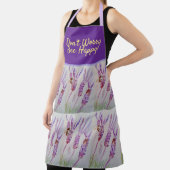 Tablier L'art floral violet de lavande ne vous inquiétez p (Insitu)