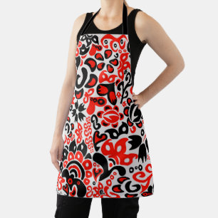 Tablier L'art populaire ukrainien motif floral abstact