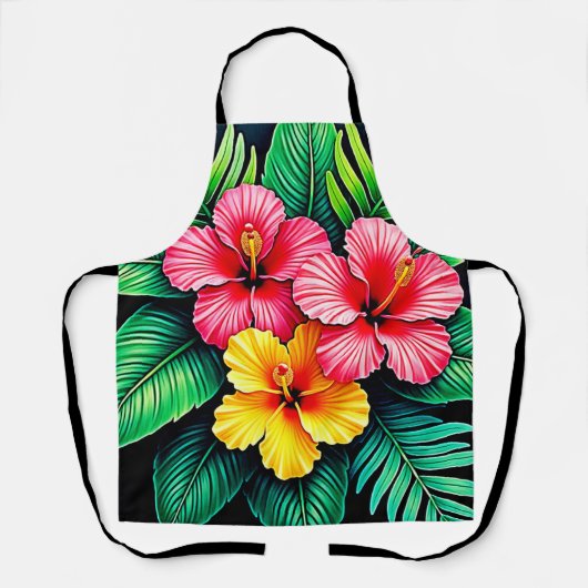 Tablier L'art tropical des Hibiscus (Recto)