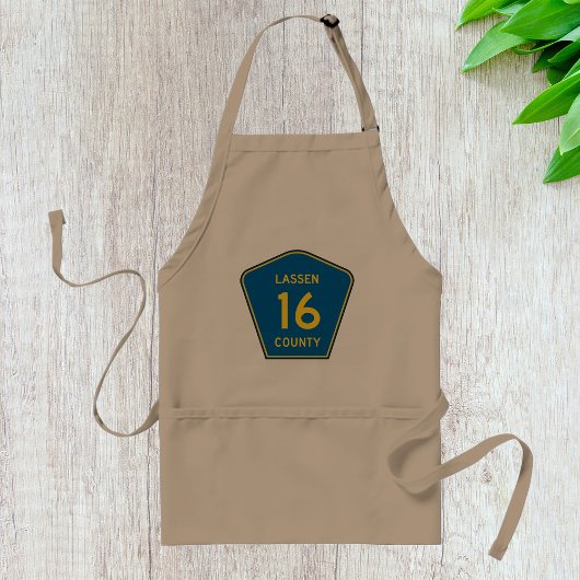 Tablier Lassen County Road Sign Apron