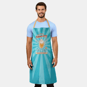 Tablier Latte épice Citrouille vintage - Poster de la rece