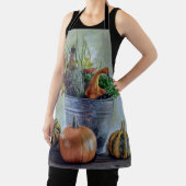 Tablier L'automne encore la vie avec citrouilles, fleurs (Insitu)