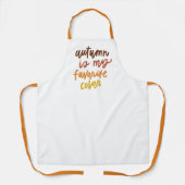 Tablier "L'automne est ma couleur préférée" (Recto)