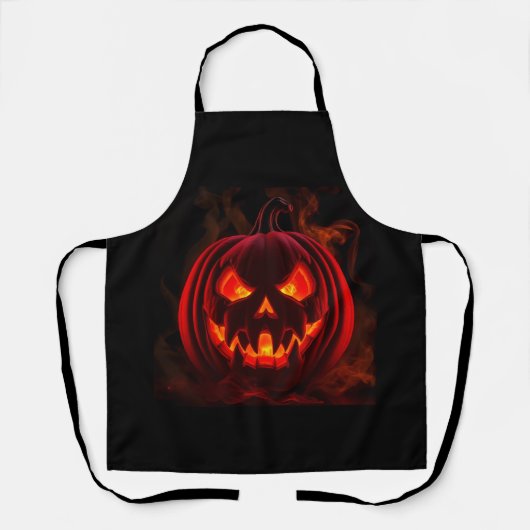 Tablier Lava Glow Pumpkin Halloween Apron (Recto)
