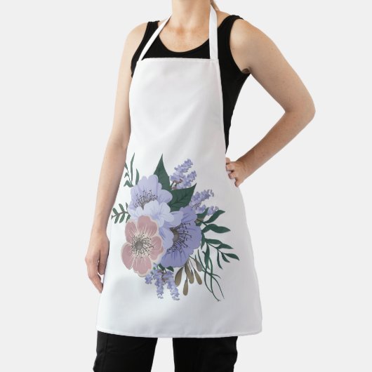 Tablier Lavande adorable en bouquet (Insitu)
