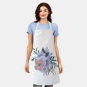 Tablier Lavande adorable en bouquet (Porté)