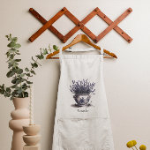 Tablier Lavande dans Delft Blue, personnalisable