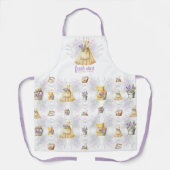 Tablier Lavande d'aquarelle du service de nettoyage (Recto)