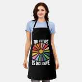 Tablier L'avenir est arc-en-ciel de la fierté de l'inclusi (Porté)