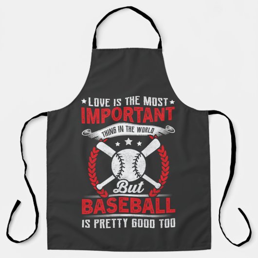 Tablier Le baseball est plutôt bien (Recto)