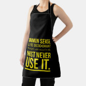 Tablier Le bon sens est comme le déodorant (Insitu)