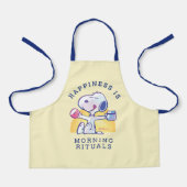 Tablier Le bonheur, c'est les rituels du matin (Recto)