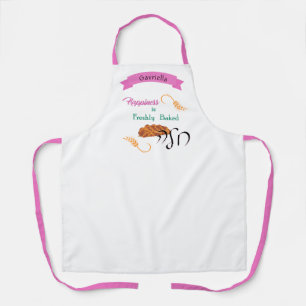 Tablier Le bonheur est fraîchement cuit Challah rose