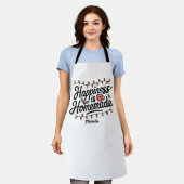 Tablier Le Bonheur Est La Cuisine De Vacances Maison (Porté)