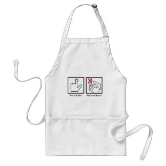 Tablier Le bouton poussoir, reçoivent le lard -