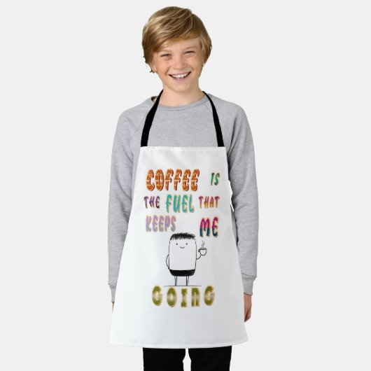 Tablier Le Café Est Le Carburant Qui M'Emmène (Porté)