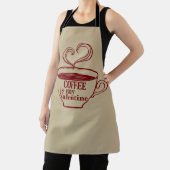 Tablier Le café est ma valentine drôle (Insitu)