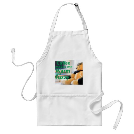 Tablier Le café me réchauffe et me rend flou (Devant)