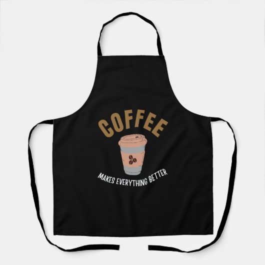 Tablier Le café rend tout mieux (Recto)