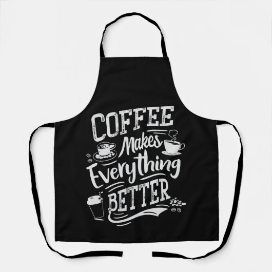 Tablier Le café rend tout mieux - Barista Apron (Recto)