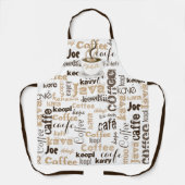 Tablier Le Café sous le nom mondial (Recto)