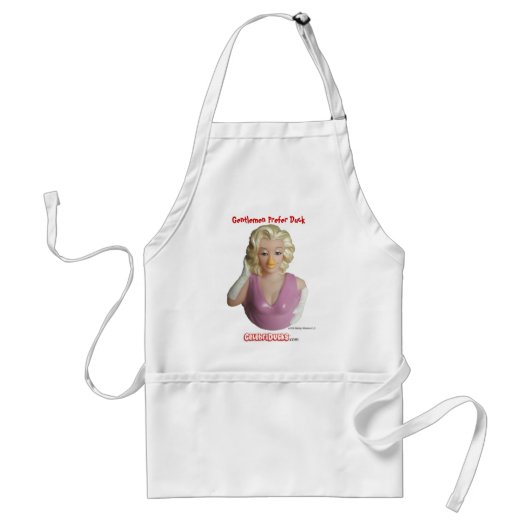 Tablier Le canard en caoutchouc de Marilyn Monroe fait (Devant)