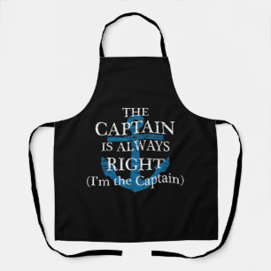 Tablier Le capitaine a toujours raison et je suis le capit