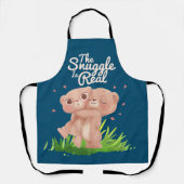 Tablier Le casse-croûte est de vrais mignons câlins d'ours (Recto)