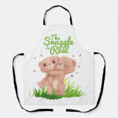 Tablier Le casse-croûte est de vrais mignons câlins d'ours (Recto)