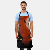 Tablier Le cauchemar de la lune sanglante d'Halloween (Porté)